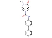 (1S*,5R*)-N-4-biphenylyl-6-methyl-7-oxo-3,6-diazabicyclo[3.2.2]nonane-3-carboxamide