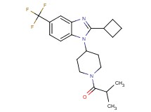 2-cyclobutyl-1-(1-isobutyryl-4-piperidinyl)-5-(trifluoromethyl)-1H-benzimidazole