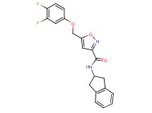 5-[(3,4-difluorophenoxy)methyl]-N-(2,3-dihydro-1H-inden-2-yl)-3-isoxazolecarboxamide