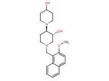 (3'R*,4'R*)-1'-[(2-methoxy-1-naphthyl)methyl]-1,4'-bipiperidine-3',4-diol