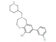 7-(3-chlorophenyl)-4-(3-piperidinylmethyl)-2,3,4,5-tetrahydro-1,4-benzoxazepin-9-ol dihydrochloride