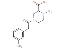 1-methyl-4-[(3-methylphenyl)acetyl]piperazine-2-carboxylic acid