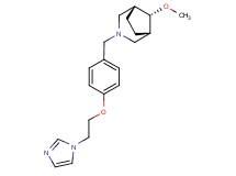 (8-syn)-3-{4-[2-(1H-imidazol-1-yl)ethoxy]benzyl}-8-methoxy-3-azabicyclo[3.2.1]octane
