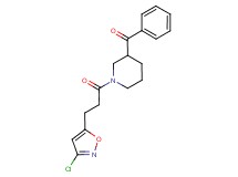 {1-[3-(3-chloro-5-isoxazolyl)propanoyl]-3-piperidinyl}(phenyl)methanone