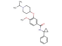 3-[(1-isopropyl-4-piperidinyl)oxy]-4-methoxy-N-(1-phenylcyclopropyl)benzamide