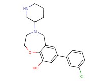 7-(3-chlorophenyl)-4-(3-piperidinyl)-2,3,4,5-tetrahydro-1,4-benzoxazepin-9-ol hydrochloride