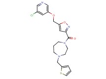 1-[(5-{[(5-chloro-3-pyridinyl)oxy]methyl}-3-isoxazolyl)carbonyl]-4-(2-thienylmethyl)-1,4-diazepane