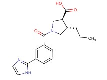 (3S*,4S*)-1-[3-(1H-imidazol-2-yl)benzoyl]-4-propylpyrrolidine-3-carboxylic acid
