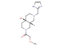 (4aR*,8aR*)-2-(1H-imidazol-2-ylmethyl)-7-(methoxyacetyl)octahydro-2,7-naphthyridin-4a(2H)-ol