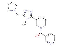 3-({3-[4-methyl-5-(pyrrolidin-1-ylmethyl)-4H-1,2,4-triazol-3-yl]piperidin-1-yl}carbonyl)pyridine