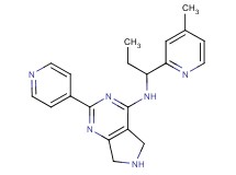 N-[1-(4-methyl-2-pyridinyl)propyl]-2-(4-pyridinyl)-6,7-dihydro-5H-pyrrolo[3,4-d]pyrimidin-4-amine