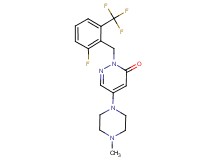 2-[2-fluoro-6-(trifluoromethyl)benzyl]-5-(4-methyl-1-piperazinyl)-3(2H)-pyridazinone