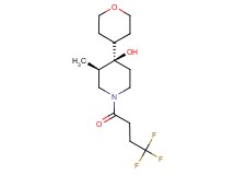 (3R*,4R*)-3-methyl-4-(tetrahydro-2H-pyran-4-yl)-1-(4,4,4-trifluorobutanoyl)-4-piperidinol