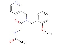 2-(acetylamino)-N-(2-methoxybenzyl)-N-(pyridin-3-ylmethyl)acetamide