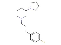 1-[(2E)-3-(4-fluorophenyl)-2-propen-1-yl]-3-(1-pyrrolidinyl)piperidine
