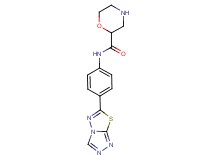 N-(4-[1,2,4]triazolo[3,4-b][1,3,4]thiadiazol-6-ylphenyl)-2-morpholinecarboxamide