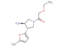 (3R*,4S*)-1-(ethoxyacetyl)-4-(5-methyl-2-furyl)pyrrolidin-3-amine