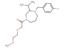 1-(4-fluorobenzyl)-2-isopropyl-4-[(2-methoxyethoxy)acetyl]-1,4-diazepane