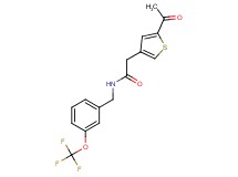 2-(5-acetyl-3-thienyl)-N-[3-(trifluoromethoxy)benzyl]acetamide