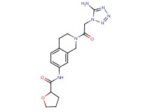 N-{2-[2-(5-amino-1H-tetrazol-1-yl)acetyl]-1,2,3,4-tetrahydroisoquinolin-7-yl}tetrahydrofuran-2-carboxamide