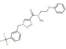 N-methyl-N-(2-phenoxyethyl)-1-[3-(trifluoromethyl)benzyl]-1H-1,2,3-triazole-4-carboxamide