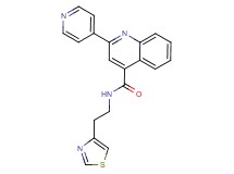 2-(4-pyridinyl)-N-[2-(1,3-thiazol-4-yl)ethyl]-4-quinolinecarboxamide