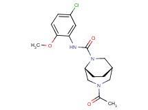 (1S*,5R*)-3-acetyl-N-(5-chloro-2-methoxyphenyl)-3,6-diazabicyclo[3.2.2]nonane-6-carboxamide