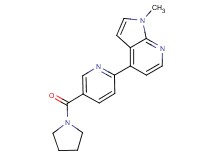 1-methyl-4-[5-(1-pyrrolidinylcarbonyl)-2-pyridinyl]-1H-pyrrolo[2,3-b]pyridine