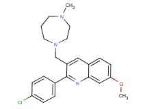 2-(4-chlorophenyl)-7-methoxy-3-[(4-methyl-1,4-diazepan-1-yl)methyl]quinoline