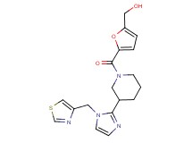 [5-({3-[1-(1,3-thiazol-4-ylmethyl)-1H-imidazol-2-yl]piperidin-1-yl}carbonyl)-2-furyl]methanol