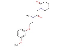 N-[2-(3-methoxyphenoxy)ethyl]-N-methyl-2-(2-oxopiperidin-1-yl)acetamide