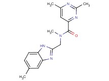 N,2,6-trimethyl-N-[(5-methyl-1H-benzimidazol-2-yl)methyl]pyrimidine-4-carboxamide