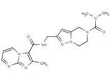 N-({5-[(dimethylamino)carbonyl]-4,5,6,7-tetrahydropyrazolo[1,5-a]pyrazin-2-yl}methyl)-2-methylimidazo[1,2-a]pyrimidine-3-carboxamide