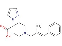 1-[(2E)-2-methyl-3-phenylprop-2-en-1-yl]-4-(1H-pyrazol-1-yl)piperidine-4-carboxylic acid