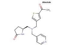 (5S)-5-{[[(5-acetyl-3-thienyl)methyl](pyridin-4-ylmethyl)amino]methyl}pyrrolidin-2-one