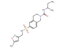 N-(sec-butyl)-6-({[(5-methylisoxazol-3-yl)methyl]amino}sulfonyl)-3,4-dihydroisoquinoline-2(1H)-carboxamide