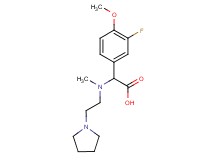 (3-fluoro-4-methoxyphenyl)[methyl(2-pyrrolidin-1-ylethyl)amino]acetic acid