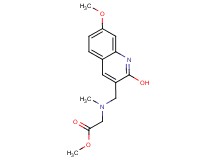 methyl [[(2-hydroxy-7-methoxy-3-quinolinyl)methyl](methyl)amino]acetate