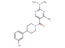 3-(1-{[2-(dimethylamino)-4-methylpyrimidin-5-yl]carbonyl}piperidin-4-yl)phenol