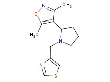 3,5-dimethyl-4-[1-(1,3-thiazol-4-ylmethyl)pyrrolidin-2-yl]isoxazole