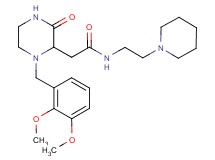 2-[1-(2,3-dimethoxybenzyl)-3-oxo-2-piperazinyl]-N-[2-(1-piperidinyl)ethyl]acetamide