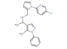 N-{[1-(5-chloro-2-pyridinyl)-1H-pyrrol-2-yl]methyl}-1-(5-methyl-1-phenyl-1H-pyrazol-4-yl)ethanamine