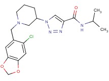 1-{1-[(6-chloro-1,3-benzodioxol-5-yl)methyl]-3-piperidinyl}-N-isopropyl-1H-1,2,3-triazole-4-carboxamide