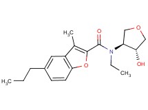 N-ethyl-N-[(3S*,4R*)-4-hydroxytetrahydro-3-furanyl]-3-methyl-5-propyl-1-benzofuran-2-carboxamide