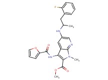 methyl 5-{[2-(2-fluorophenyl)-1-methylethyl]amino}-3-(2-furoylamino)-1-methyl-1H-pyrrolo[2,3-b]pyridine-2-carboxylate