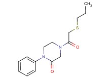 1-phenyl-4-[(propylthio)acetyl]-2-piperazinone