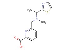 6-({methyl[1-(1,3-thiazol-2-yl)ethyl]amino}methyl)pyridine-2-carboxylic acid