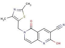 6-[(2,4-dimethyl-1,3-thiazol-5-yl)methyl]-2-hydroxy-5-oxo-5,6-dihydro-1,6-naphthyridine-3-carbonitrile