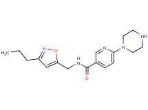6-piperazin-1-yl-N-[(3-propylisoxazol-5-yl)methyl]nicotinamide