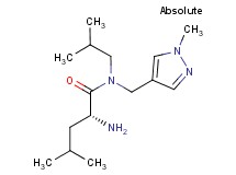 N~1~-isobutyl-N~1~-[(1-methyl-1H-pyrazol-4-yl)methyl]-D-leucinamide hydrochloride
